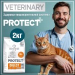 Купить Сухой супер-премиум корм для кошек Pro-Nutrition Flatazor PROTECT DIGEST, при проблемах ЖКТ, аллергии, дерматозе 2 кг Flatazor в Калиниграде с доставкой (фото 1)