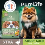 Купить Pro-Nutrition Pure Life Adult Mini беззерновой холистик корм для собак мини пород с уткой, 8 кг Pro-Nutrition Flatazor PURE LIFE в Калиниграде с доставкой (фото 2)