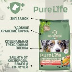 Купить Беззерновой гипоалергенный корм для собак средних пород Pro-Nutrition Pure Life ADULT MEDIUM с лососем, 2 кг Pro-Nutrition Flatazor PURE LIFE в Калиниграде с доставкой (фото 1)