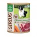Корм SIRIUS ГОВЯДИНА И МОРКОВЬ консервированный для взрослых собак,  340 г Корм SIRIUS ГОВЯДИНА И МОРКОВЬ консервированный для взрослых собак,  340 г
