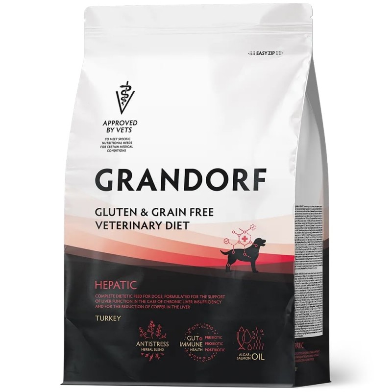 Купить Сухой корм Grandorf Vet HEPATIC Диетический для для поддержания функции печени с индейкой для собак 3 кг Grandorf в Калиниграде с доставкой (фото)