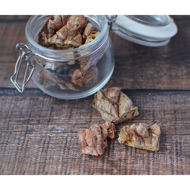 Купить Легкое говяжье сушеное, кудики  2-2 см No name в Калиниграде с доставкой (фото)