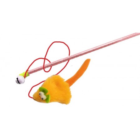 Дразнилка-Удочка GoSi Премиум Мышь Клара 60 см