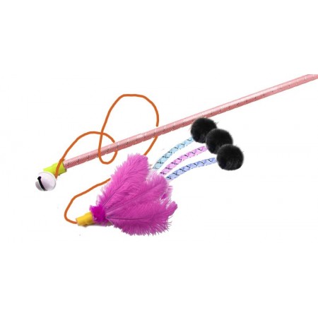 Дразнилка-Удочка GoSi Премиум Перо Филипп с трубочками 60 см