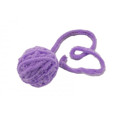 Игрушка Премиум GoSi д/кошек Плюшевый клубок сиреневые искорки 9 см
