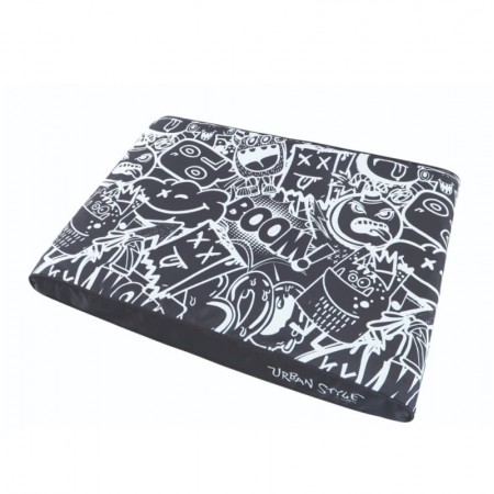 Матрас лежанка URBANSTYLE черно-белый L 95x65 x9 см, Mpets