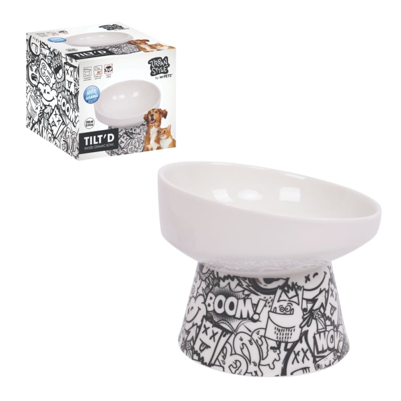 Купить Миска керамическая на ножке URBANSTYLE TILT'D 250 мл Mpets M-Pets в Калиниграде с доставкой (фото)