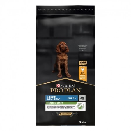 Purina Pro Plan OPTISTART для щенков крупных атлетических пород, курица рис, 3 кг