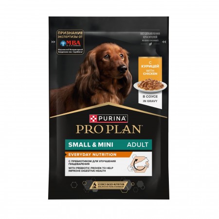 Purina Pro Plan для собак мелких и карликовых пород, c курицей в соусе, 85 г