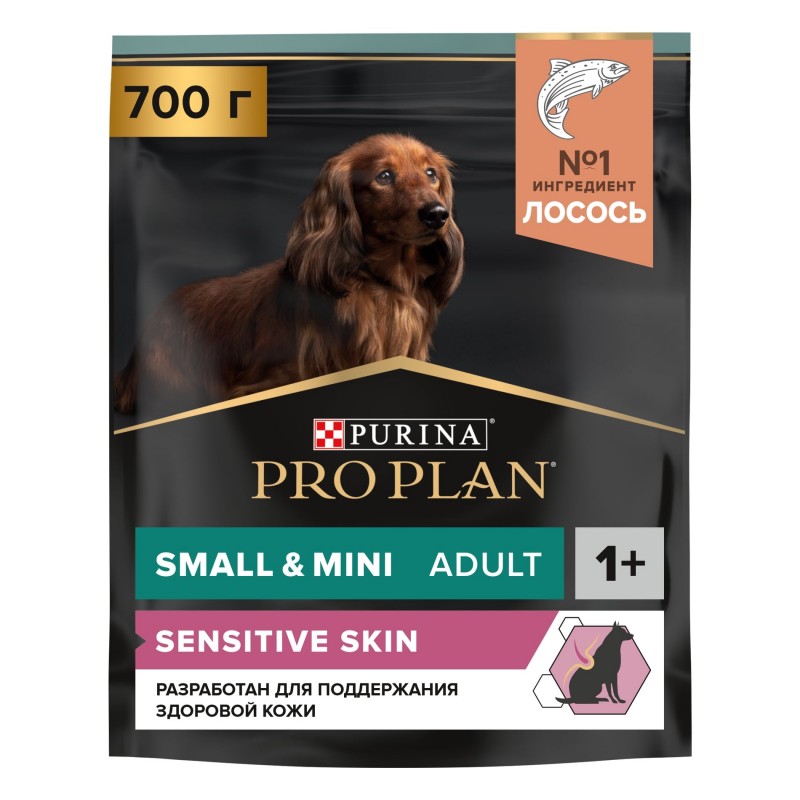 Купить Purina Pro Plan OPTIDERMA для мелких и карликовых собак с чувствительной кожей, лосось рис, 700 г Pro Plan в Калиниграде с доставкой (фото)