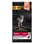 Купить Purina Pro Plan OPTIDERMA для щенков средних пород с чувствительной кожей, лосось с рисом, 12 кг Pro Plan в Калиниграде с доставкой (фото)