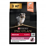 Купить Purina Pro Plan OPTIDERMA для щенков средних пород с чувствительной кожей, лосось с рисом, 3 кг Pro Plan в Калиниграде с доставкой (фото)