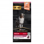 Купить Purina Pro Plan OPTIDERMA для собак средних пород с чувствительной кожей, с лососем 14 кг Pro Plan в Калиниграде с доставкой (фото)