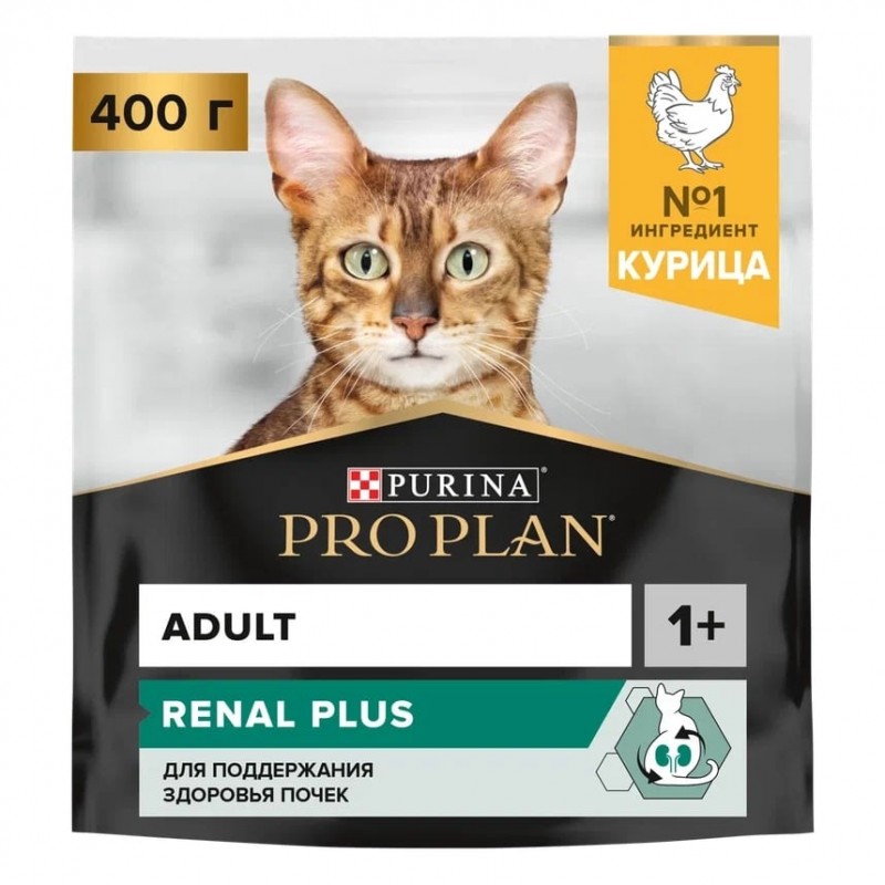 Купить Pro Plan OPTIRENAL корм для взрослых кошек всех пород, для поддержания иммунитета, курица  400 г Pro Plan в Калиниграде с доставкой (фото)