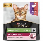 Купить Pro Plan OPTISAVOUR для стерилизованных кошек с высоким содержанием утки и с печенью, 400 г Pro Plan в Калиниграде с доставкой (фото)