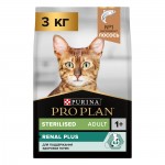 Купить Purina Pro Plan OPTIRENAL Sterilised для стерилизованных кошек, лосось, 3 кг Pro Plan в Калиниграде с доставкой (фото)