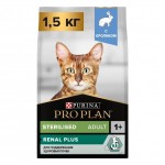 Купить Сухой корм PRO PLAN® Sterilised RENAL PLUS для взрослых стерилизованных кошек для поддержания здоровья почек с кроликом, 1,5 кг Pro Plan в Калиниграде с доставкой (фото)