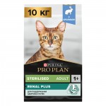 Купить Сухой корм PRO PLAN® Sterilised RENAL PLUS для взрослых стерилизованных кошек для поддержания здоровья почек с кроликом, 10 кг Pro Plan в Калиниграде с доставкой (фото)