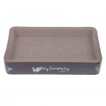 Купить Когтеточка картонная MY SCRATCHY BROOKLYN для кошек, 50х30х8,8см, черный Mpets 20652308 M-Pets в Калиниграде с доставкой (фото 8)