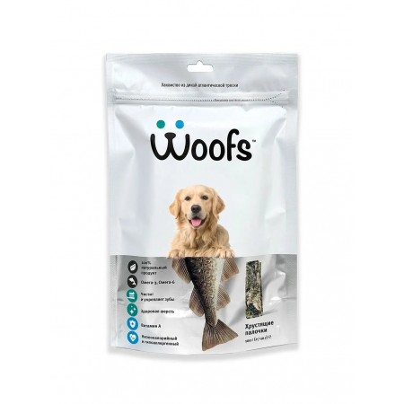 Рыбное лакомство Woofs для собак сушеное - Лабрадор-ретривер, 100 гр