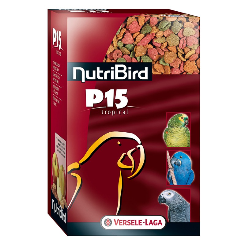 VERSELE-LAGA гранулированный корм для крупных попугаев NutriBird P15 Tropical 1 кг