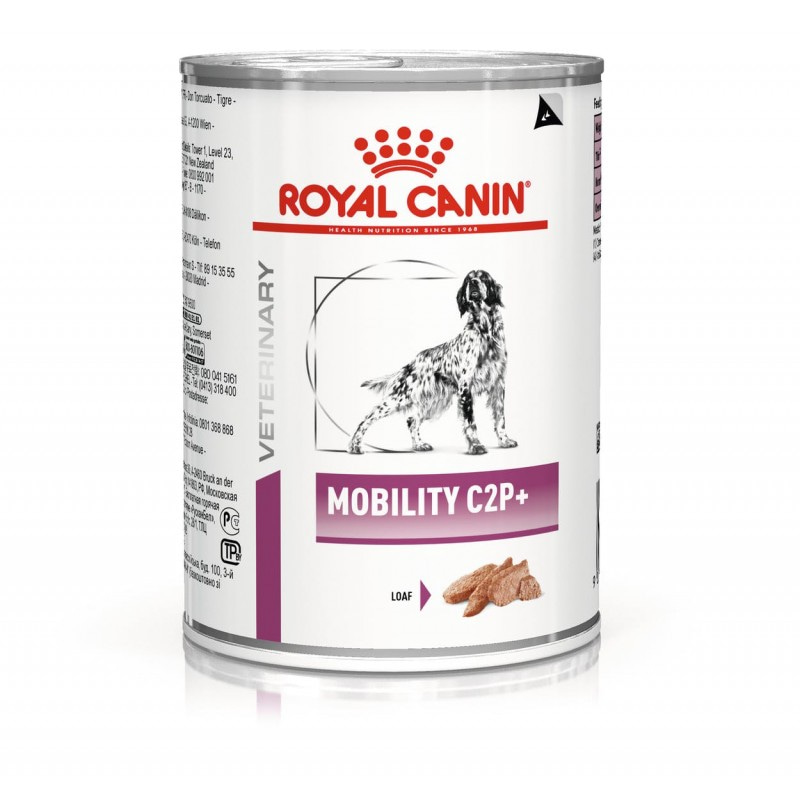 Влажный диетический корм Royal Canin Mobility C2P+ Canine для взрослых собак с повышенной чувствительностью суставов 400 гр