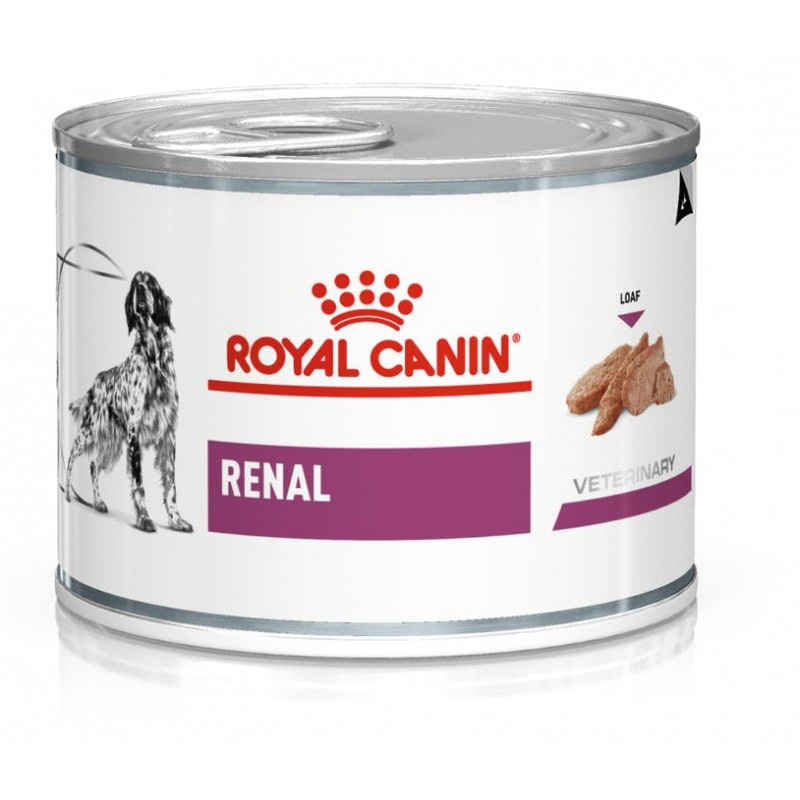 Влажный диетический корм Royal Canin Renal Canine для взрослых собак всех пород, при почечной недостаточности 200 гр