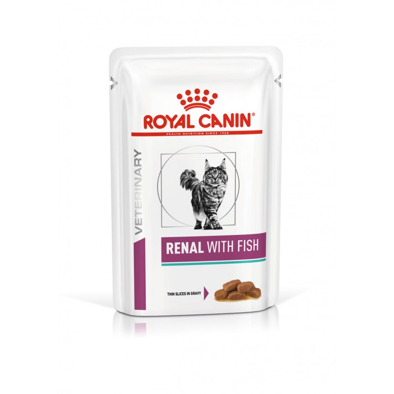 Влажный корм Royal Canin Renal Feline для взрослых кошек с тунцом для поддержания функции почек при острой или хронической почечной недостаточности 85 гр