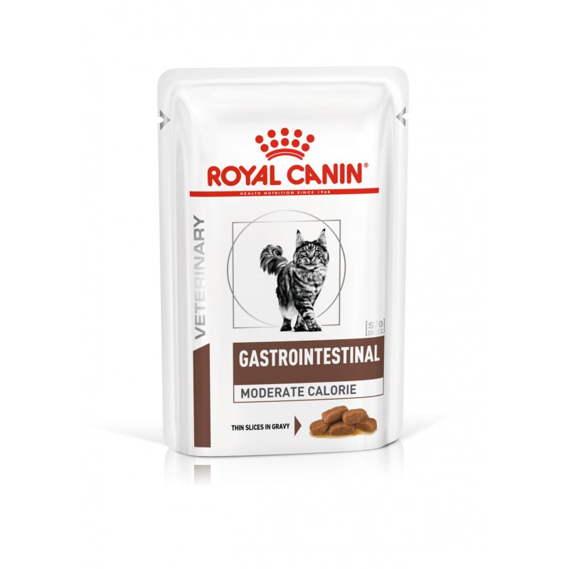 Влажный корм Royal Canin Gastrointestinal Moderate Calorie для кошек при панкреатите и острых расстройствах пищеварения 85 гр