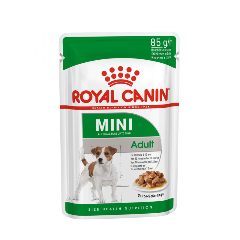 Купить Royal Canin Mini Adult для взрослых собак мелких размеров, (в соусе) 85 г Royal Canin в Калиниграде с доставкой (фото)