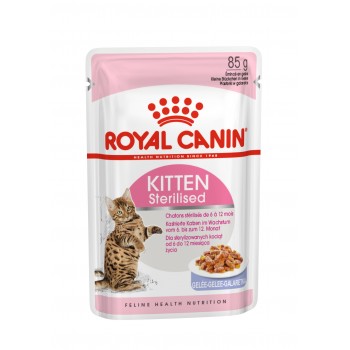 Royal Canin Kitten Sterilised для стерилизованных котят кусочки в желе в паучах - 85 г