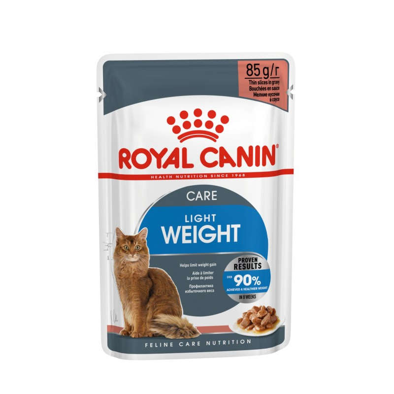 Консервы Royal Canin Light Weight Care для кошек, склонных к полноте, мелкие кусочки в соусе, 85 г