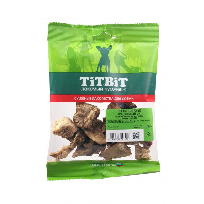 Купить Лакомство для собак TITBIT Легкое говяжье по-домашнему 12 гр Titbit в Калиниграде с доставкой (фото)
