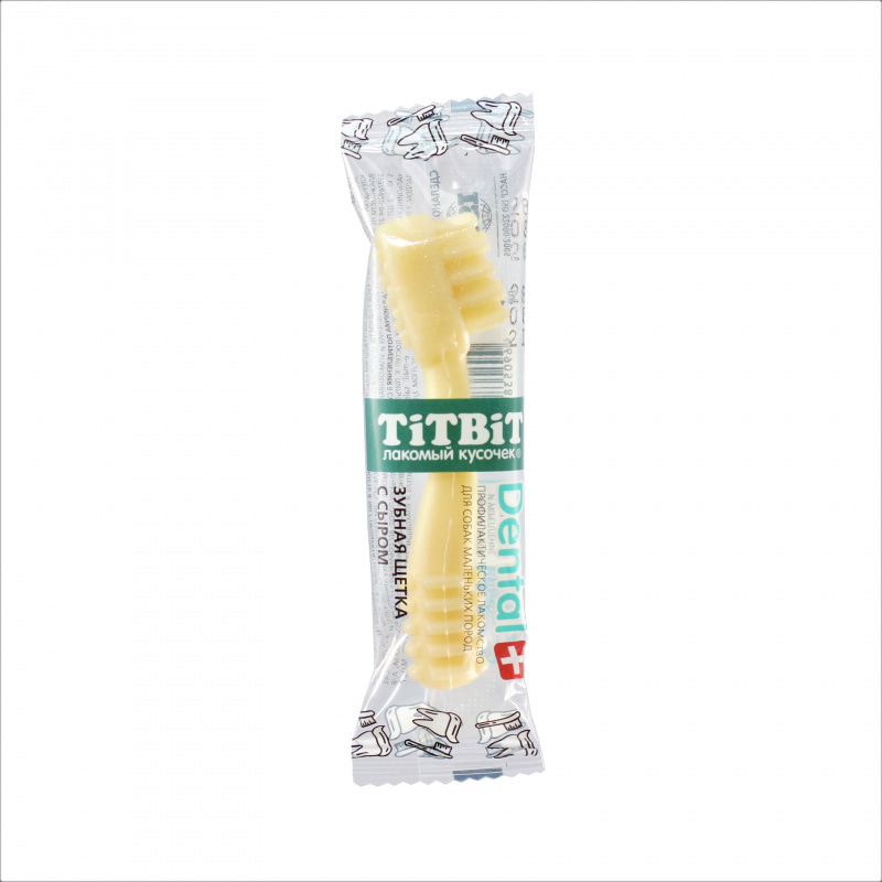 Купить Лакомство TITBIT ДЕНТАЛ+ Зубная щетка с сыром для собак маленьких пород Titbit в Калиниграде с доставкой (фото)