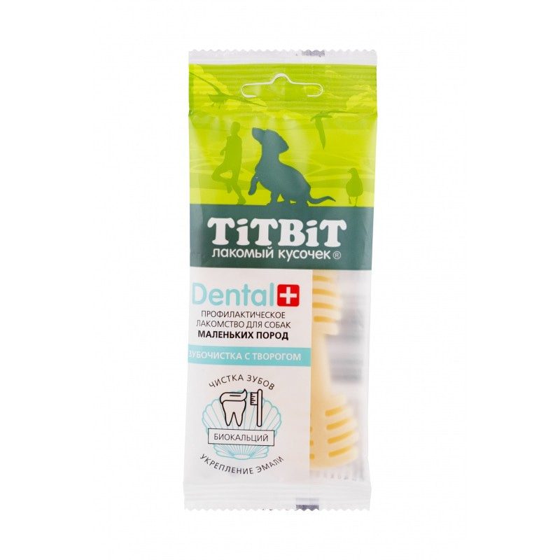 Купить Лакомство TITBIT ДЕНТАЛ+ Зубная щетка с творогом для собак маленьких пород Titbit в Калиниграде с доставкой (фото)