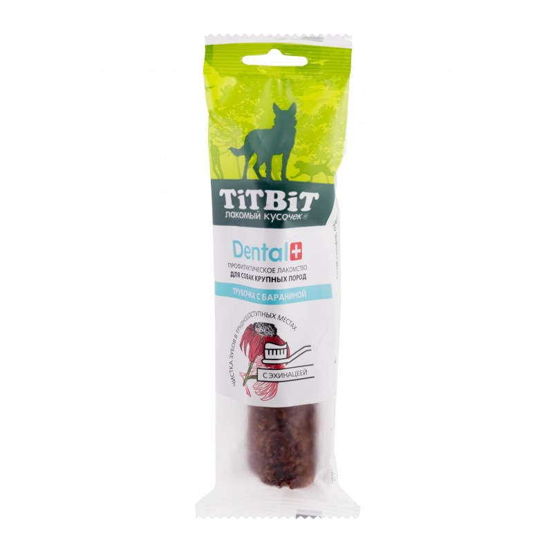 Купить Лакомство TITBIT ДЕНТАЛ+ Трубочка с бараниной для собак крупных пород 40 гр Titbit в Калиниграде с доставкой (фото)