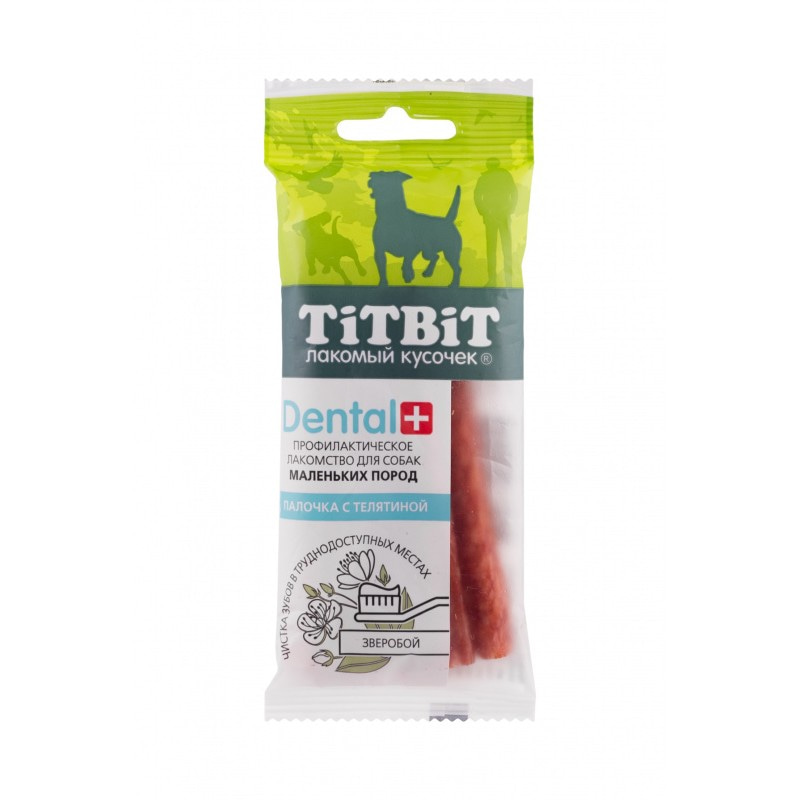Купить Лакомство TITBIT ДЕНТАЛ+ Палочка с телятиной для собак маленьких пород Titbit в Калиниграде с доставкой (фото)