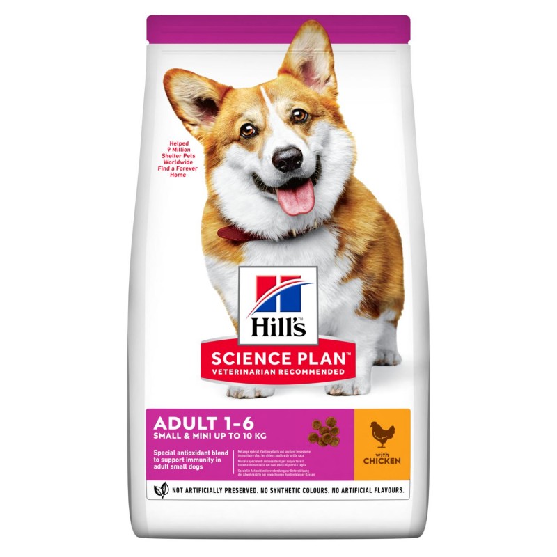 Сухой корм Hill's Science Plan Small & Mini Adult для взрослых собак мелких пород с курицей 3 кг
