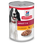Hill's консервы Science Plan для взрослых собак, с курицей, 370 гр.