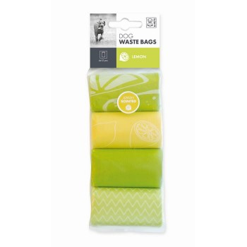 Пакеты гигиенические для выгула собак цвет лимонный MPets (4 рулона,15 пакетов)