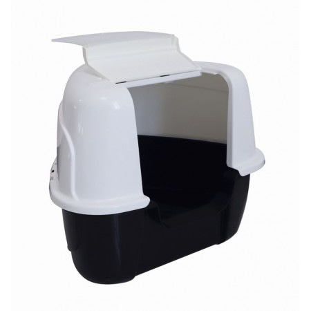 Туалет для кошек закрытый угловой MPets, 60х50х44 см