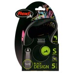 Купить flexi рулетка Black Design S (до 15 кг) 5 м лента черный/розовый Flexi в Калиниграде с доставкой (фото 2)