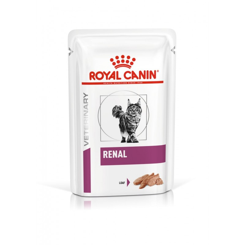 Влажный корм Royal Canin Renal Feline для взрослых кошек с хронической болезнью почек (паштет) 85 гр