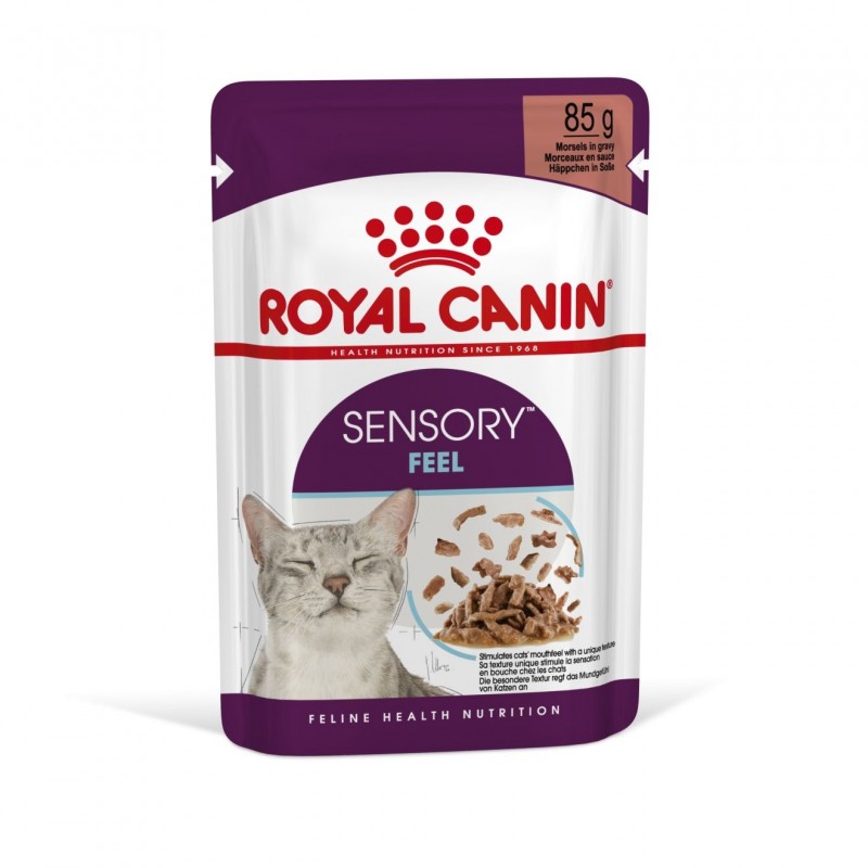 Корм консервированный Royal Canin Sensory, для кошек стимулирующий рецепторы ротовой полости (в соусе), 85 г