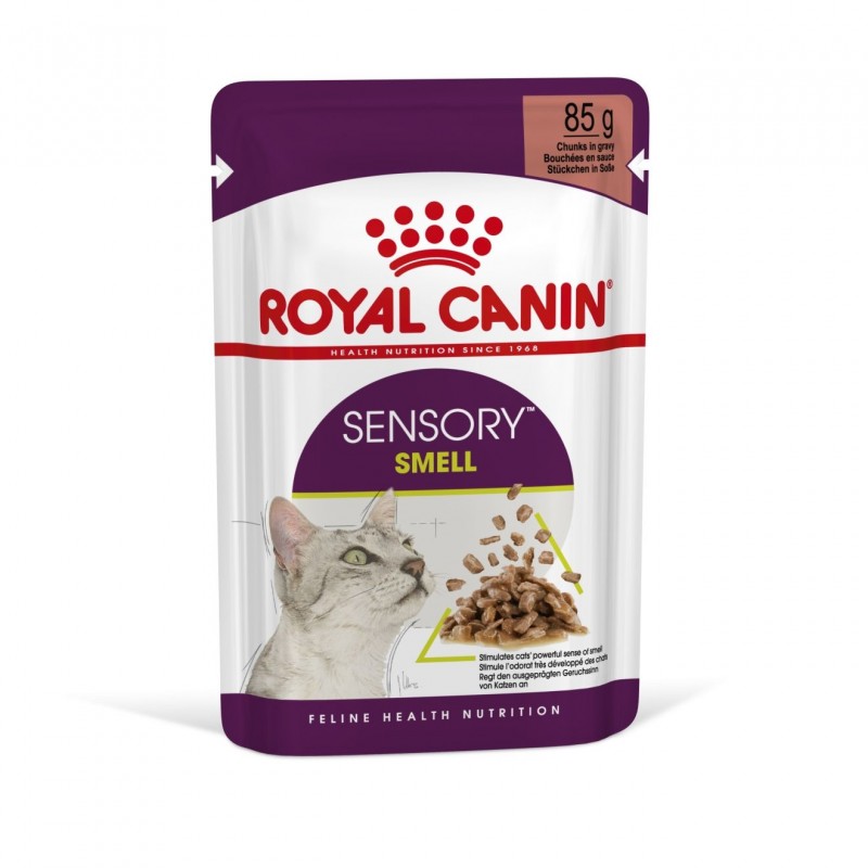 Корм консервированный Royal Canin Sensory, для кошек стимулирующий обонятельные рецепторы (в соусе), 85 г