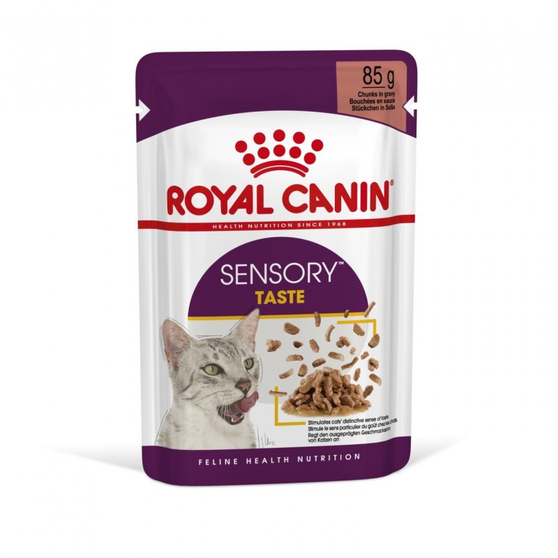 Корм консервированный Royal Canin Sensory, для кошек стимулирующий вкусовые рецепторы (в соусе), 85 г