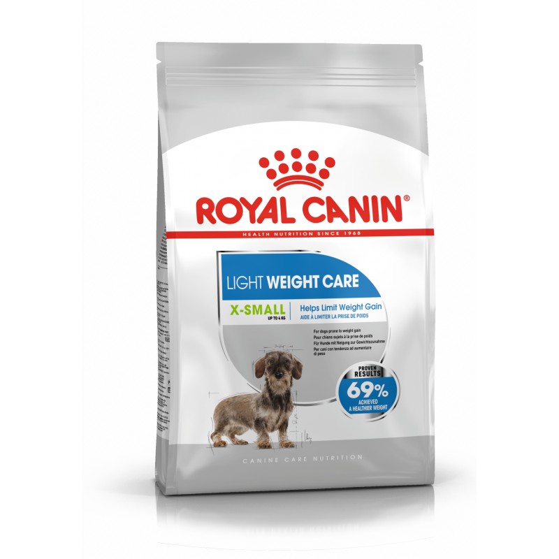 Сухой корм Royal Canin X-Small Light Weight Care для взрослых собак миниатюрных размеров склонных к набору лишнего веса 500 гр