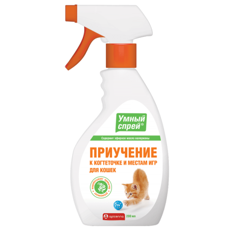 Умный спрей Приучение кошек к когтеточке и местам для игр
