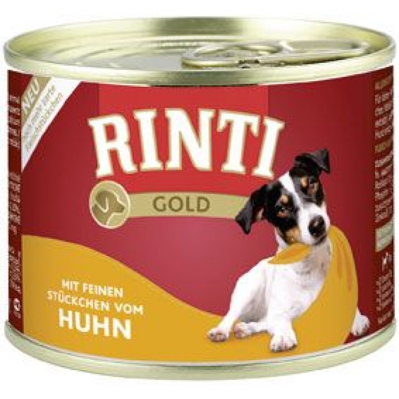 RINTI Gold mit echten Huhnstuckchen - Ринти Голд с курицей для собак - 185 гр
