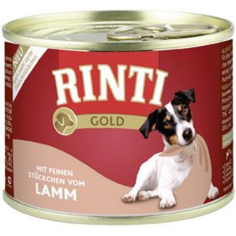 RINTI Gold mit echten Lammstuckchen - Ринти Голд с ягненком для собак - 185 гр